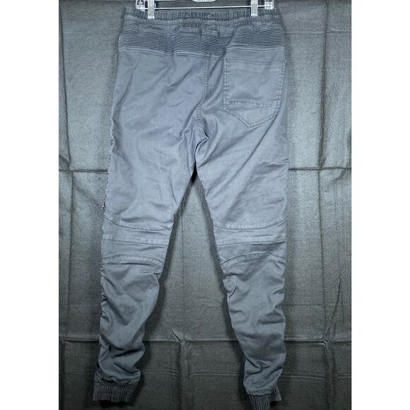 Vintage Original Denim Smoke Rise Mens Jeans Black Pull On Skinny Cotton Large - Picture 12 of 14